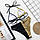 Купальник роздільний з екошкіри двоколірний чорний з золотом, фото 4
