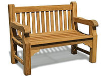 Лавочка скамья со спинкой 1200 х 690 мм от производителя Garden park bench 04