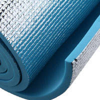 Килимок туристичний каремат фольгований 180 х 50 х 0,6 см для намету спальника, фото 1