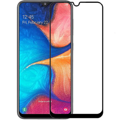Захисне скло 5D Premium для Samsung A50 / A30s / A50s / A20 / A30 / M10s Black - фото 1 - id-p1105148633