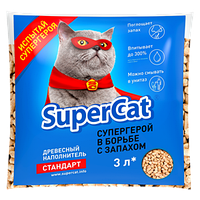 Древесный наполнитель SuperCat стандарт 1 кг