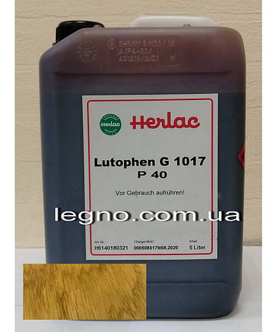Нітрофарбник (бейц, морилка, просочення, барвник) Лютофен Р40 Бук 5 л Herlac, Німеччина, фото 1