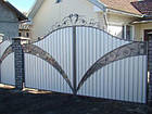 Ковані ворота з профнастилом, фото 2