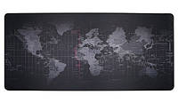 Большой игровой компьютерный коврик для мышки 70х30см Карта Мира