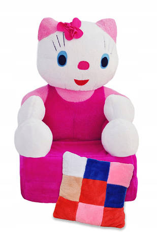 Дитяче м'яке розкладне крісло Hello Kitty, фото 1