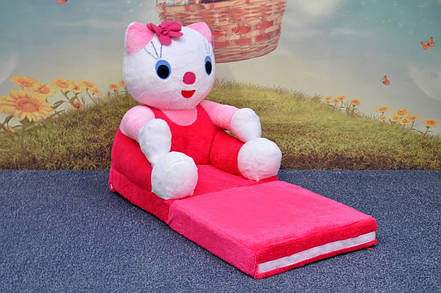 Дитяче м'яке розкладне крісло Hello Kitty, фото 3