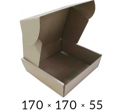 Самозбірна картонна коробка - 170 × 170 × 55 на 0,5 кг
