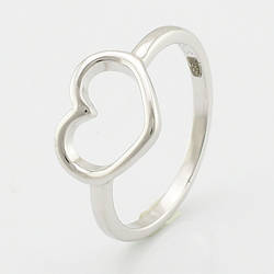 Каблучка срібна жіноча Любов ТС9510091 розмір 16
