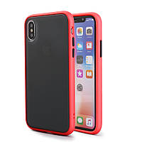 Айфон iPhone XS max защитный красный чехол Likgus HARD CASE