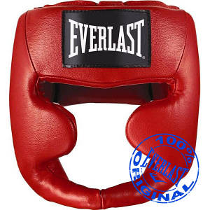 Оригінальний боксерський шолом Еверласт. Шолом боксерський Everlast EverCool червоний.