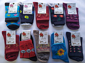 Шкарпетки жіночі стрейчеві з малюнком ТМ Прилуки, фото 2