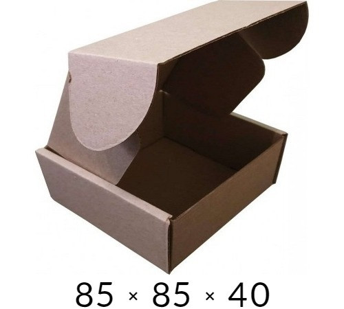 Самозбірна картонна коробка - 85 × 85 × 40 на 0,1 кг