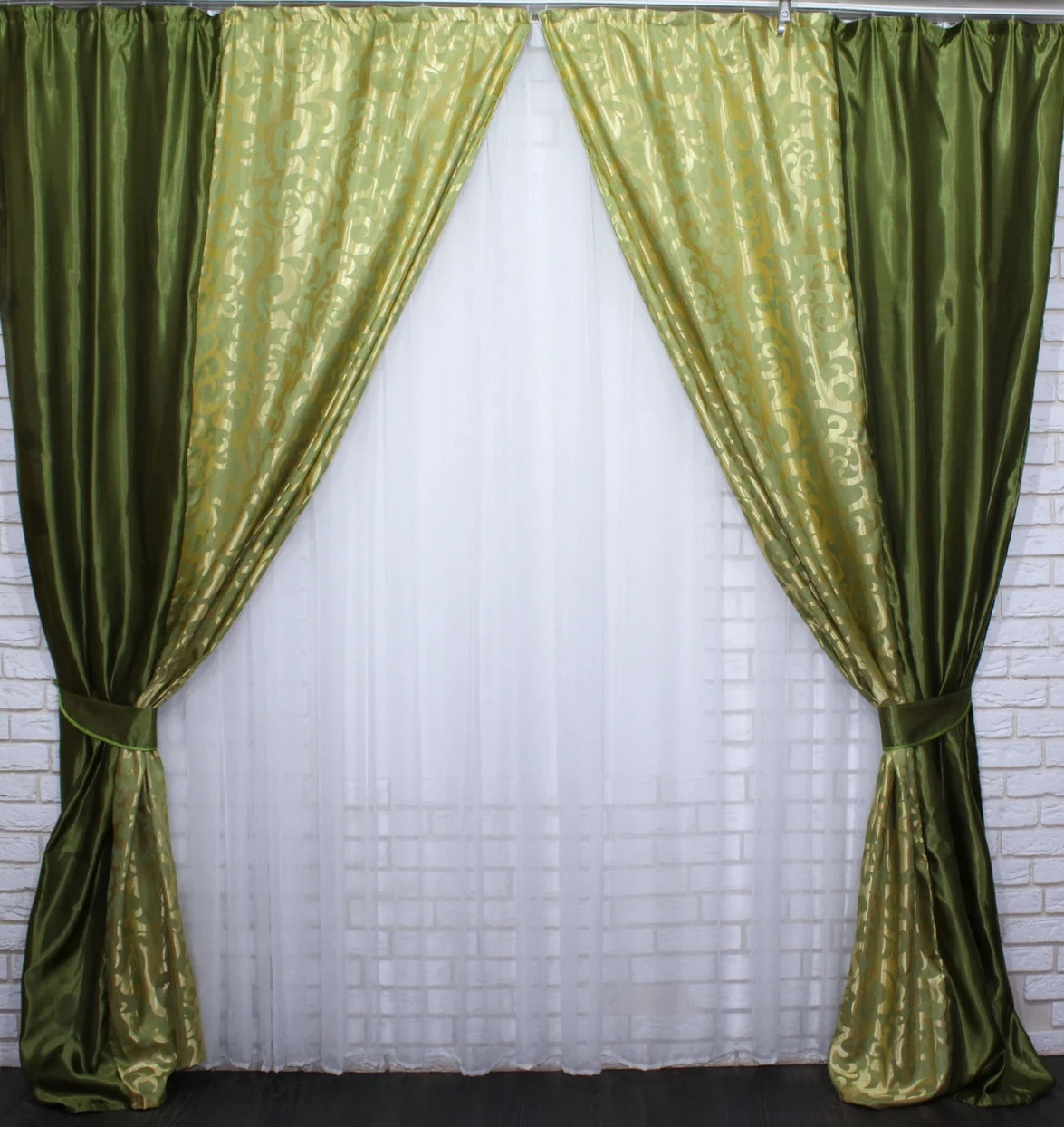 Купить Красивые шторы из ткани блекаут и атлас, цена 1050 грн — Prom.ua ...
