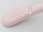 Довжина 44,5 см. Плічка вішалки пластмасові TZ6682 з антиковзаючим ребристим плечем ніжно-рожевого кольору, фото 2