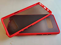Противоударный матовый чехол для Samsung Galaxy Note 8 Красный