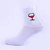 Шкарпетки білі з принтом "Дівчинка хоче движу", фото 2
