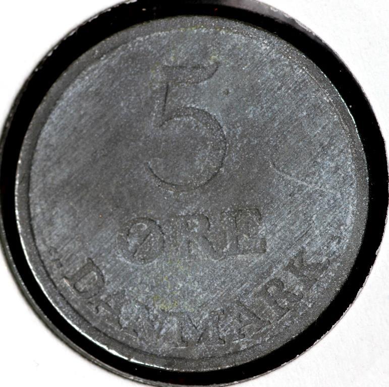 Монета Данії 5 ере 1964 р., фото 1