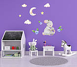 Дитячі наклейки на стіну Мама Зайчика, фото 2