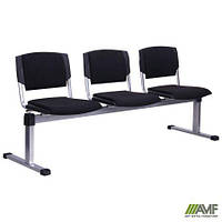 Офисный стул Призма 3-х рядный алюминиевый/ткань А AMF