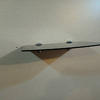 Полиця скляна фігурна чорна 4 мм 25 х 17 см у комплекті