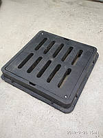 Дощоприймач полімерпіщаний квадратний В125 з замком