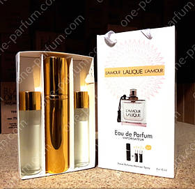 Міні-парфумерія Lalique l'amour (Лалік ЛьАмур) 3 x15 мл