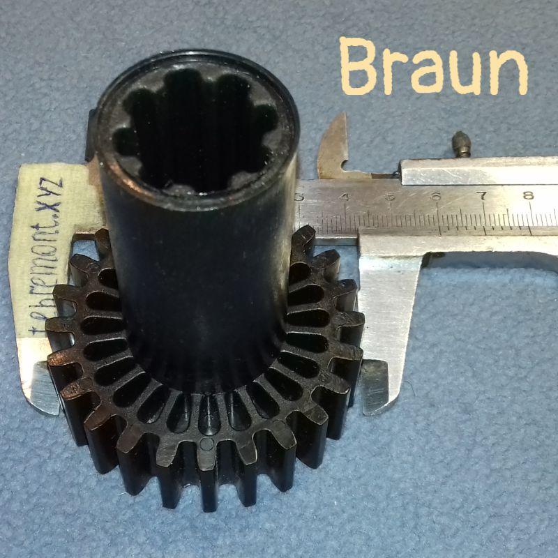 Шестірня (CL-07 / F-6) для м'ясорубки Braun 67051414 (D=60 d=30, H=78,5)