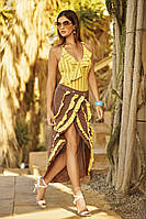 Пляжная юбка с разрезом Amarea 20091 42(S) Коричневый