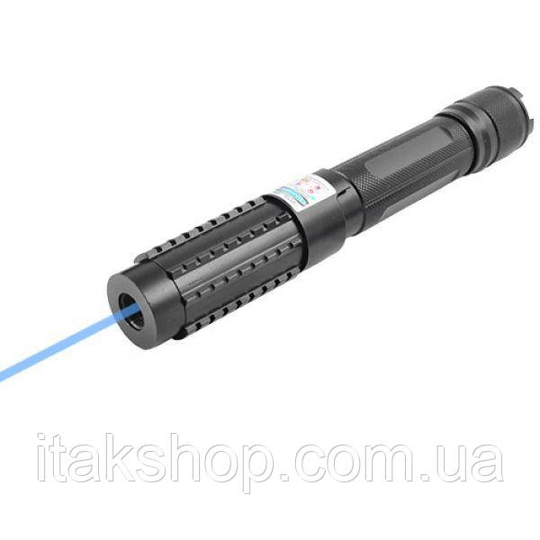 Ліхтар синій лазер YX-B015 Laser (5 насадок) Лазерна указка