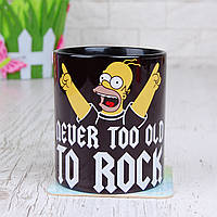 Чашка "Never too old to Rock"