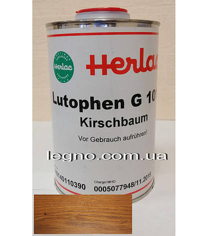 Лютофен Kirschbaum (бейц, морилка, просочення, нітрофарбник, барвник для дерева) Вишня1 л Herlac, Німеччина, фото 1