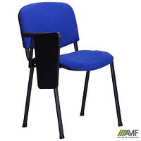 Офісний стілець Ізо чорний каркас/Тканина А зі столиком AMF