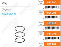 Кільця поршневі компресора KNORR, SCANIA 4 series EURO 5 LK4935