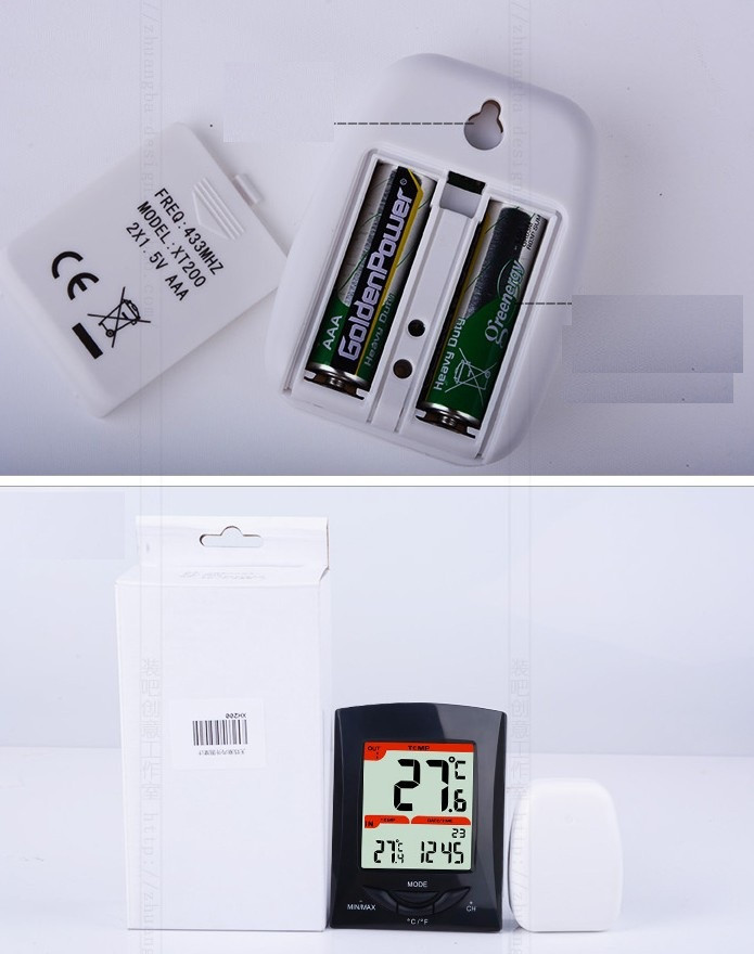 Термометр беспроводной XH-200 с внешним датчиком наружной температуры - фото 5 - id-p1101503427