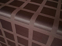 Столовая ткань Журавинка (рис.12) клетка шоколад
