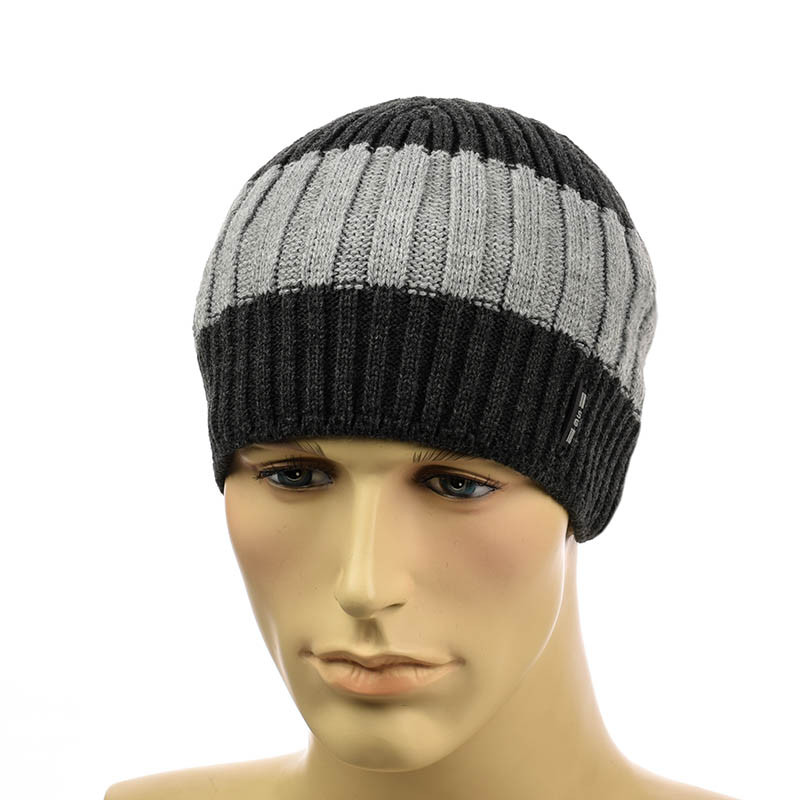 Чоловіча шапка 1*3*1 двокольорова