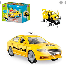Машина-конструктор Таксі 1379 Play Smart, світло, звук