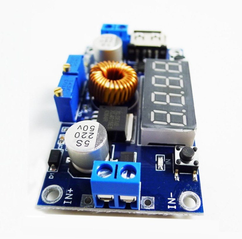 Понижающий импульсный модуль питания с вольтметром для зарядки литиевых аккумуляторов - фото 2 - id-p1101504859