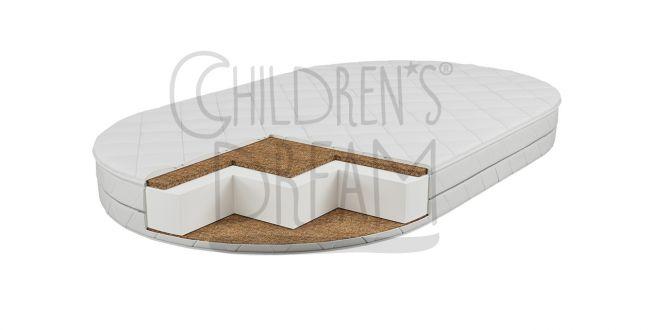 Дитячий овальний матрас Childrens Dream Oval 120×70×9