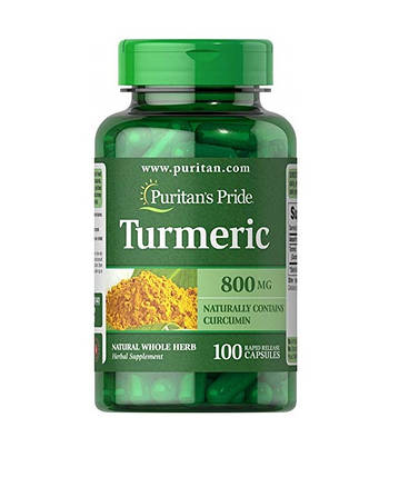 Куркумін Puritan's Pride Turmeric 800 mg 100 капс., фото 1
