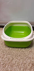 Туалет для кішок/котів з рамкою міні, 43x31x16 см, BETA MPS (салатовий)