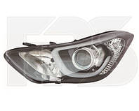 Фара Hyundai Elantra MD '14-16 левая (DEPO) LED, линзованная 921013X420