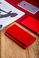 Женский кожаный кошелек Betlewski с RFID 16,5 х 9 х 2,5 (BPD-DZ-10)- красный