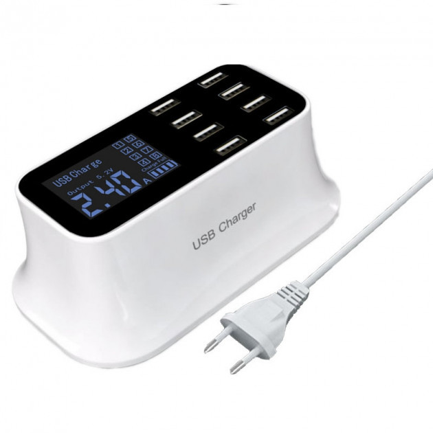 Зарядний пристрій на 8 USB-портів Smart Charge CD-A19