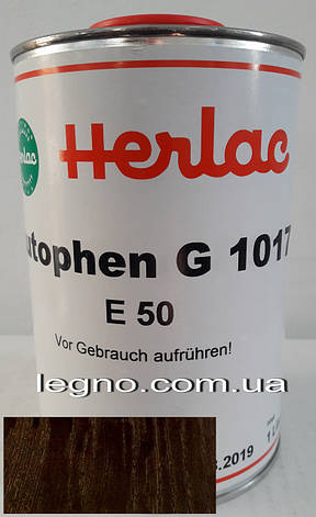 Лютофен Е50 коричневий 1л Herlac (морилка, барвник, бейц, нітрофарбник), Німеччина, фото 1