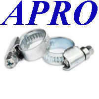 Хомут черв'ячний APRO 8*12 оцинкований