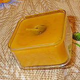 Квадратна прозора воскова чайна свічка для аромаламп та лампадок; натуральний бджолиний віск, фото 6