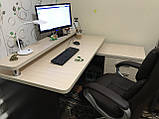 Комп'ютерний стіл з полкою і тумбою, стіл офісний V333, фото 3