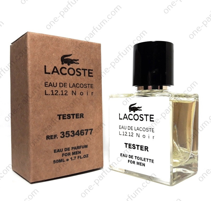 Тестер Eau De Lacoste Lacoste L. 12.12 Noir (Лакост Про Де Лакост Л. 12.12 Нуар), 50 мл (ліцензія ОАЕ)