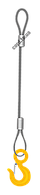 Строп канатний петльовий з 1 гаком 1СК 0,8 т 1,0 м
